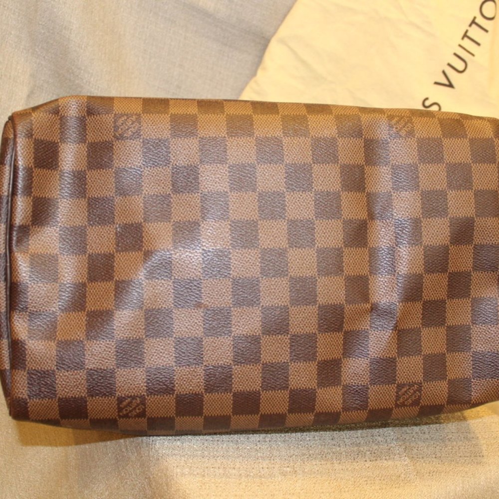 Louis Vuitton Brown Checkered Satchel - Picture 8 of 16